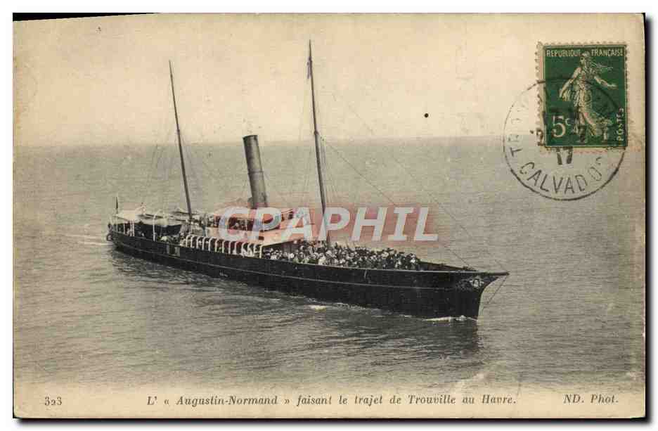 L'« Augustin-Normand » faisant le trajet de Trouville au Havre — ND. Phot. — n° 323
