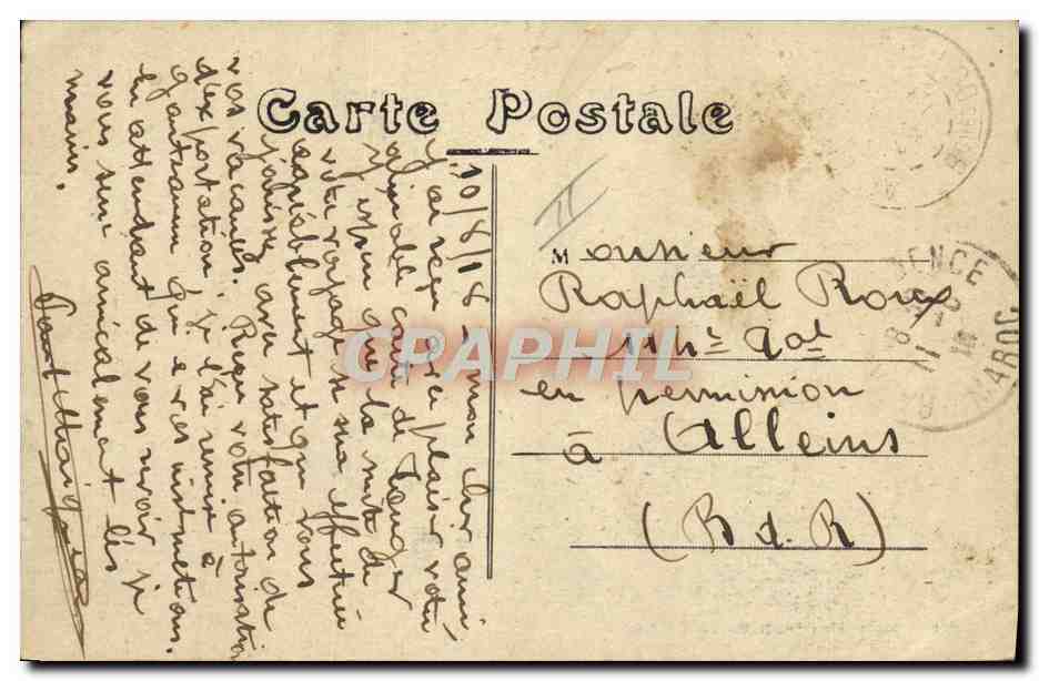 CPA Bateau Paquebot poste francais de la Cie N Paquet Courrier du Maroc Abda  — Back