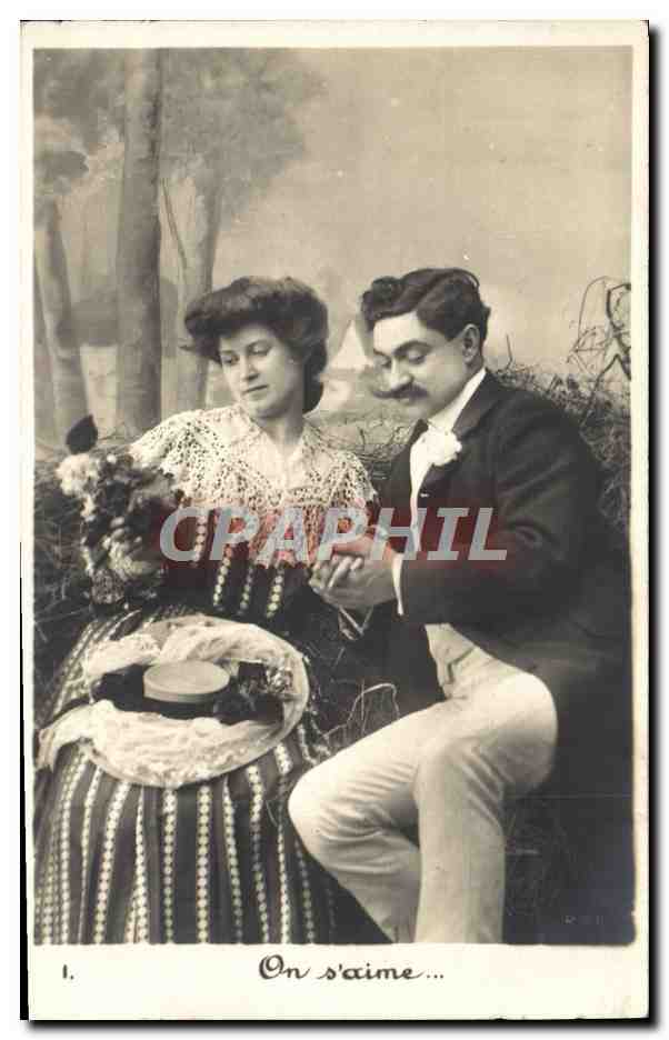 Couple amoureux — scène de jardin — éditeur inconnu, n°1