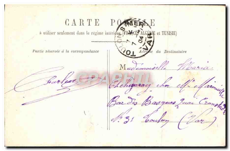 CPA Fantaisie Femme Le temps des cerises  — Rückseite