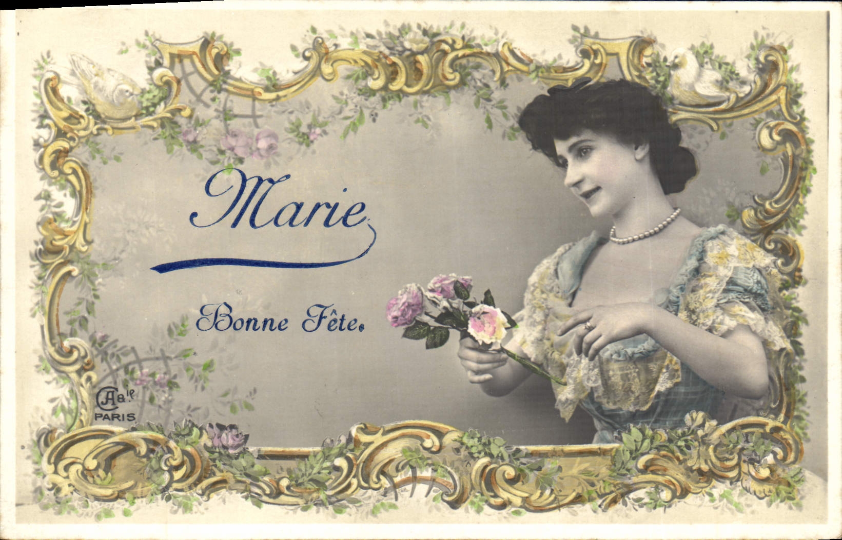 CPA Fantaisie Prenom Marie