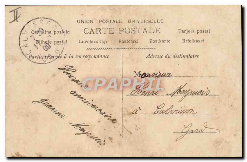 CPA Fantaisie Prenom Henri — Rückseite