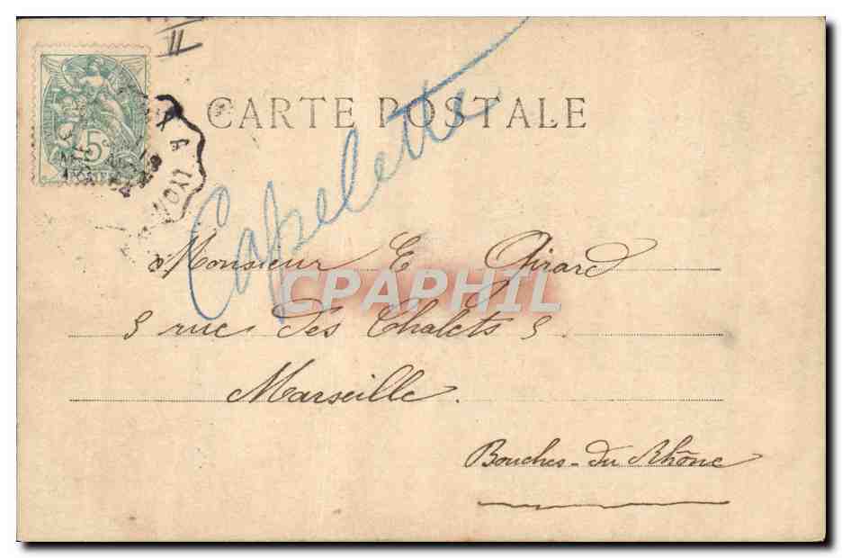 CPA Fantaisie Prenom Edouard — Rückseite