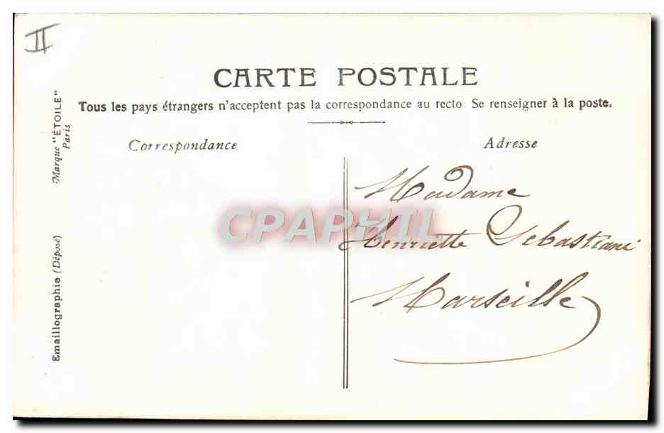 CPA Fantaisie Prenom Claire — Rückseite