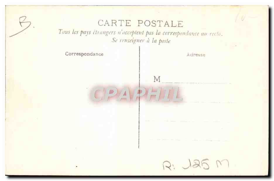 CPA Elephant au travail portant des planches Indes francaises  — Rückseite