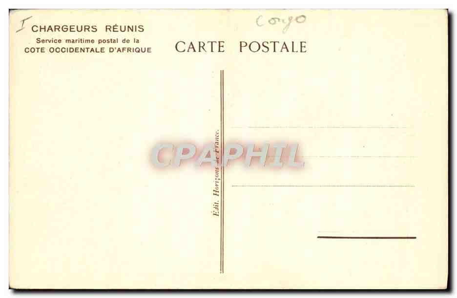 CPA Elephant Decoration d'une case indigene pres de Brazzaville Congo  — Rückseite