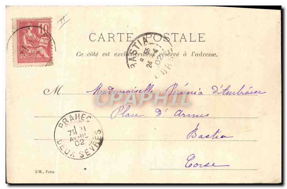 CPA Illustrateur Femme — Rückseite