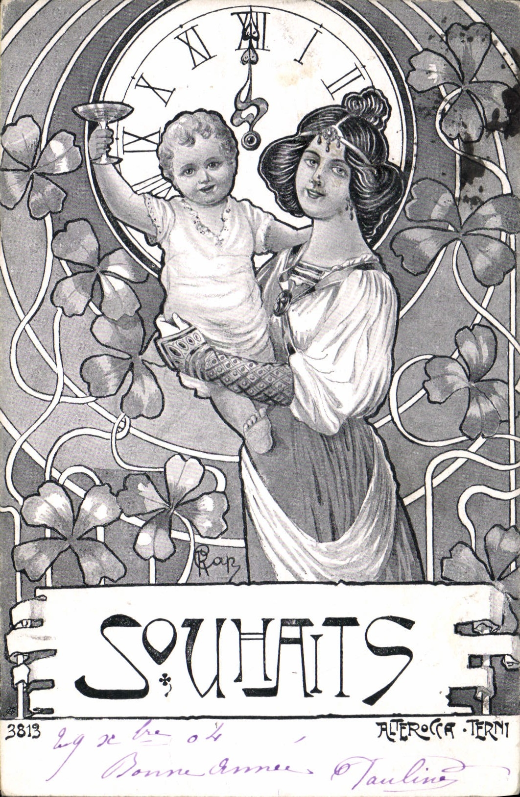 CPA Illustrateur Femme Enfant 