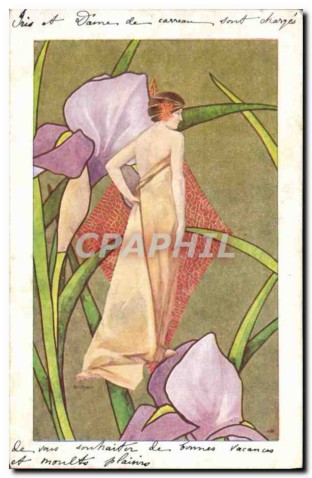 CPA Illustrateur Femme