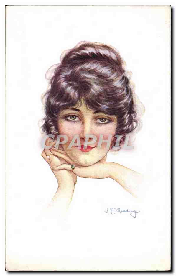 CPA Illustrateur Femme