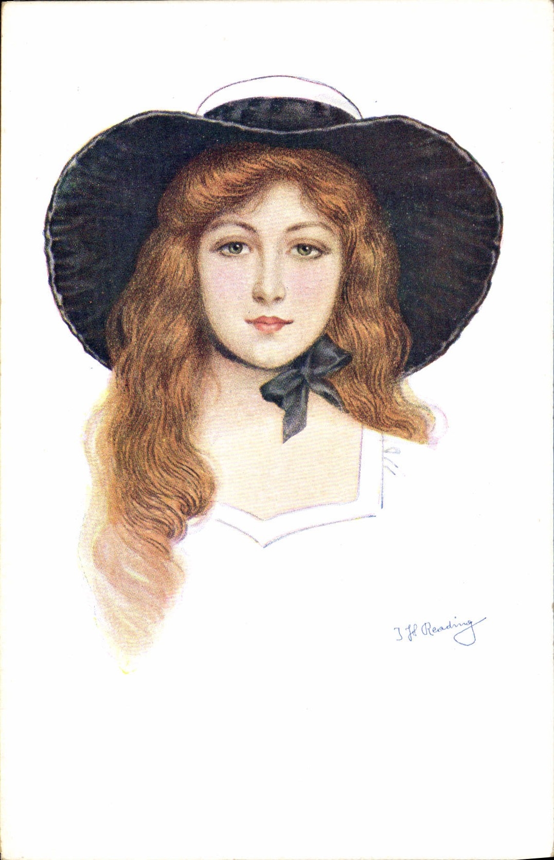 CPA Illustrateur Femme