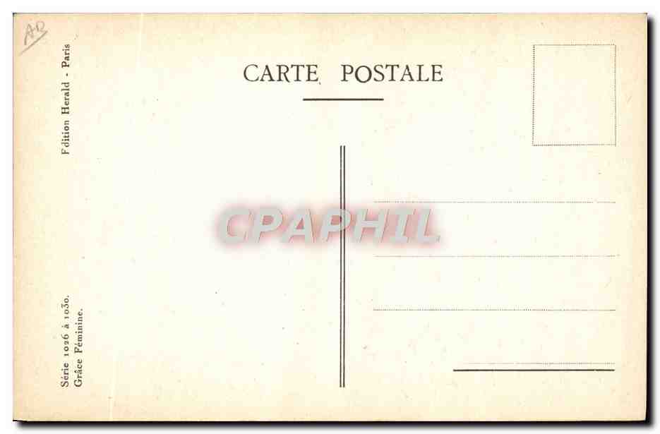 CPA Illustrateur Femme — Rückseite