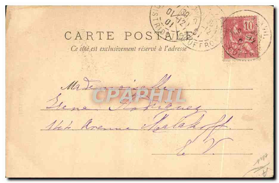 CPA Illustrateur Andre Coquelin Nos acteurs  — Verso