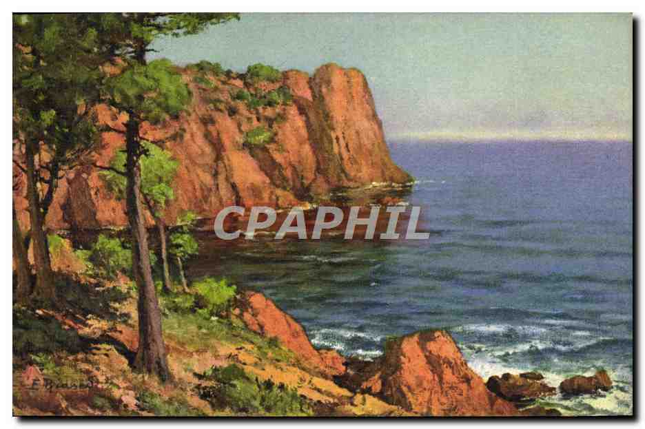 CPA Illustrateur Calanque a Trayas