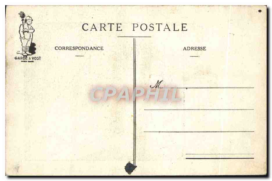 CPA Fantaisie Militaria Les 10 commandements du soldat Prison — Rückseite