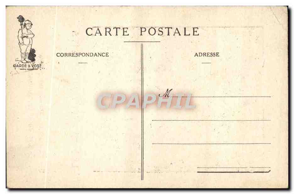 CPA Fantaisie Militaria Les 10 commandements du soldat Homicide — Rückseite