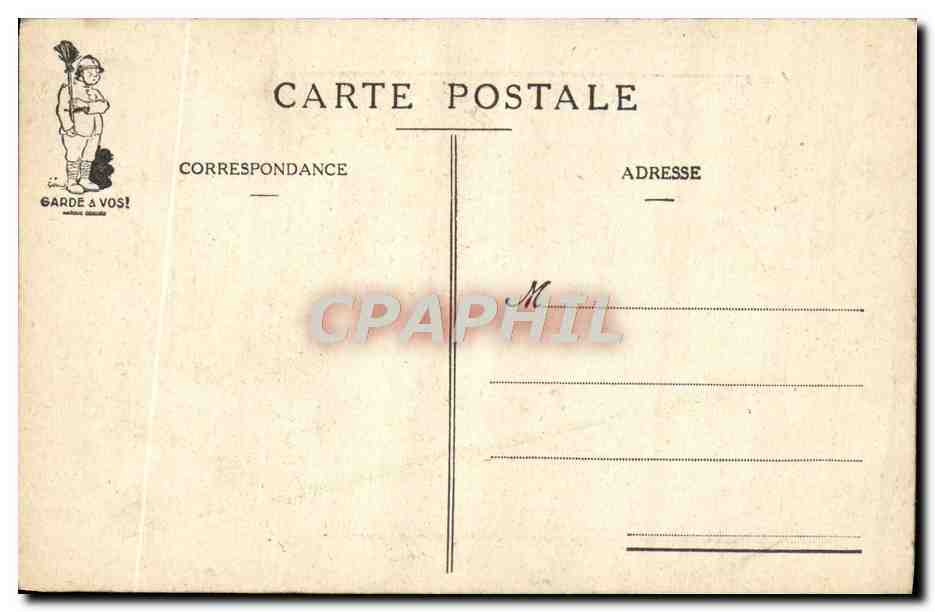 CPA Fantaisie Militaria Les 10 commandements du soldat Tes pere et mere cheriras — Rückseite