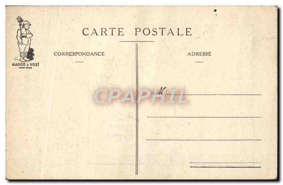 CPA Fantaisie Militaria Les 10 commandements du soldat Tes superieures honoreras — Rückseite