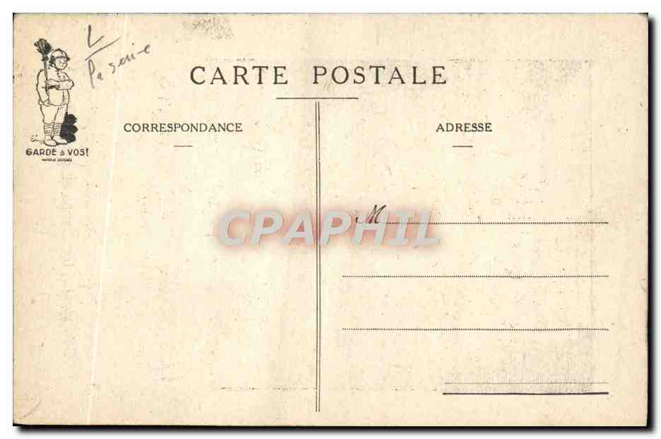 CPA Fantaisie Militaria Les 10 commandements du soldat Aux femmes tu sacrifieras — Rückseite
