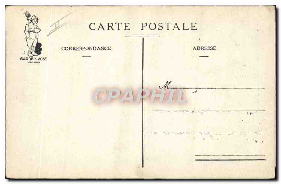 CPA Fantaisie Militaria L'habillement — Rückseite
