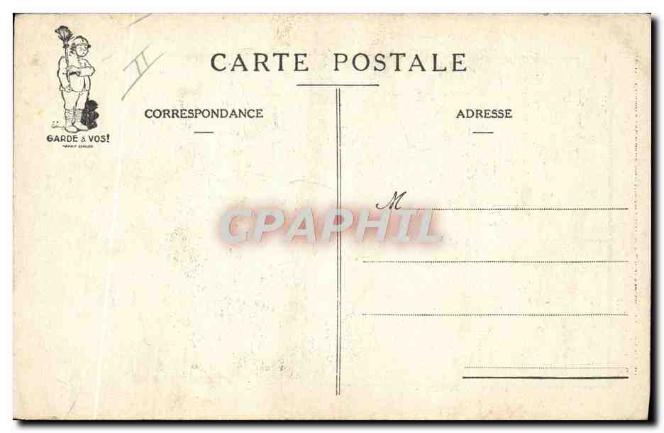 CPA Fantaisie Militaria L'habillement — Rückseite