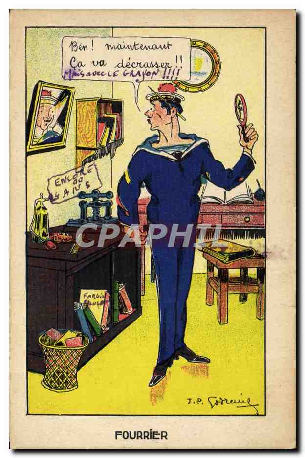 Sailor exclaiming 'Ca va décrasser!!!' — J.P. Godreuil, éditeur FOURRIER