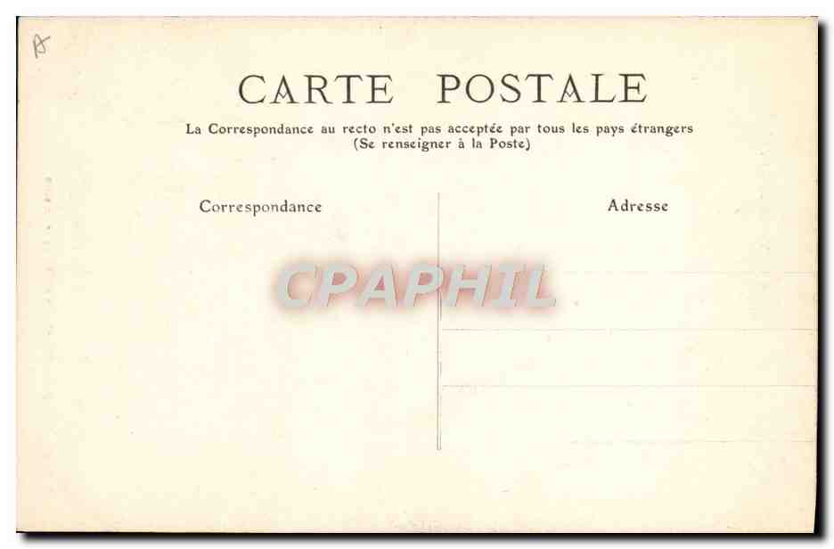 CPA Folklore Pyrenees Jeune couple en route pour la ville Enfants — Verso
