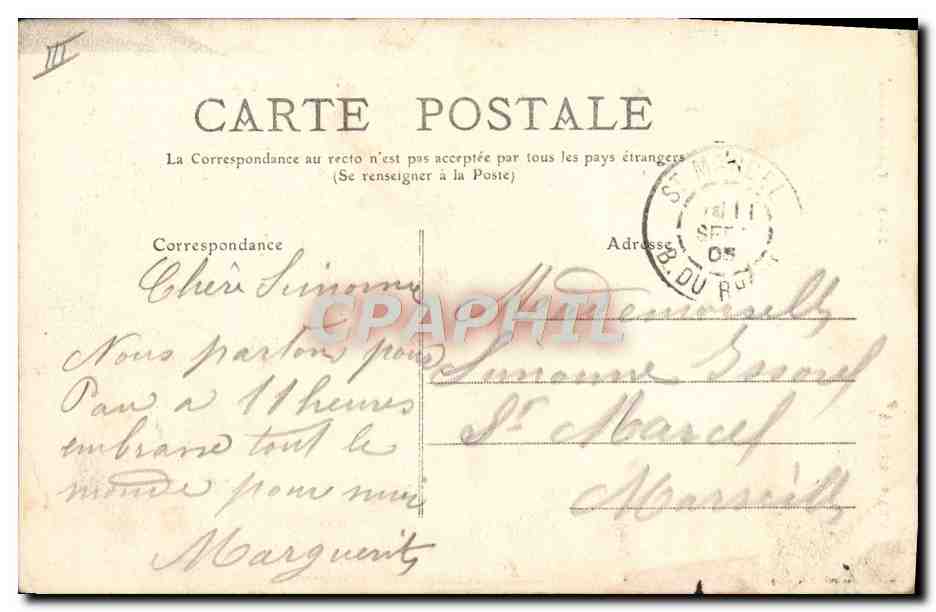 CPA Folklore Pyrenees Femme Type Ossalois — Verso