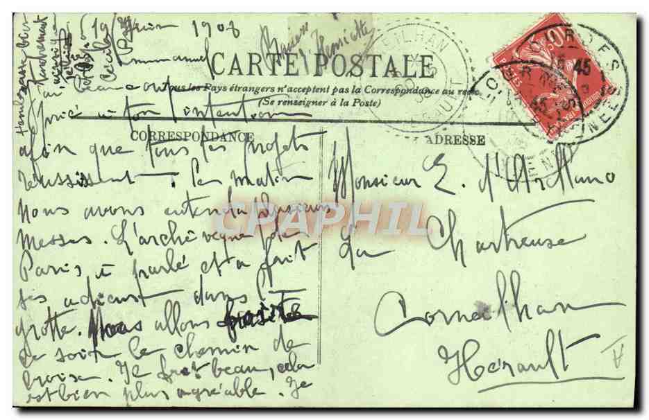 CPA Folklore Pyrenees Femmes Montagnards  — Verso