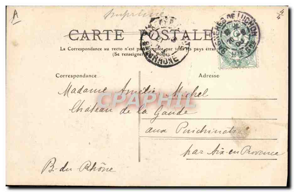 CPA Folklore Pyrenees Costumes Ossalois Femmes — Verso
