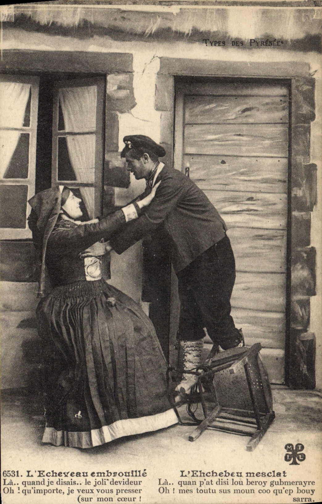 L'Echeveau embrouillé — Types des Pyrénées — éditeur M.T.L. n°6531