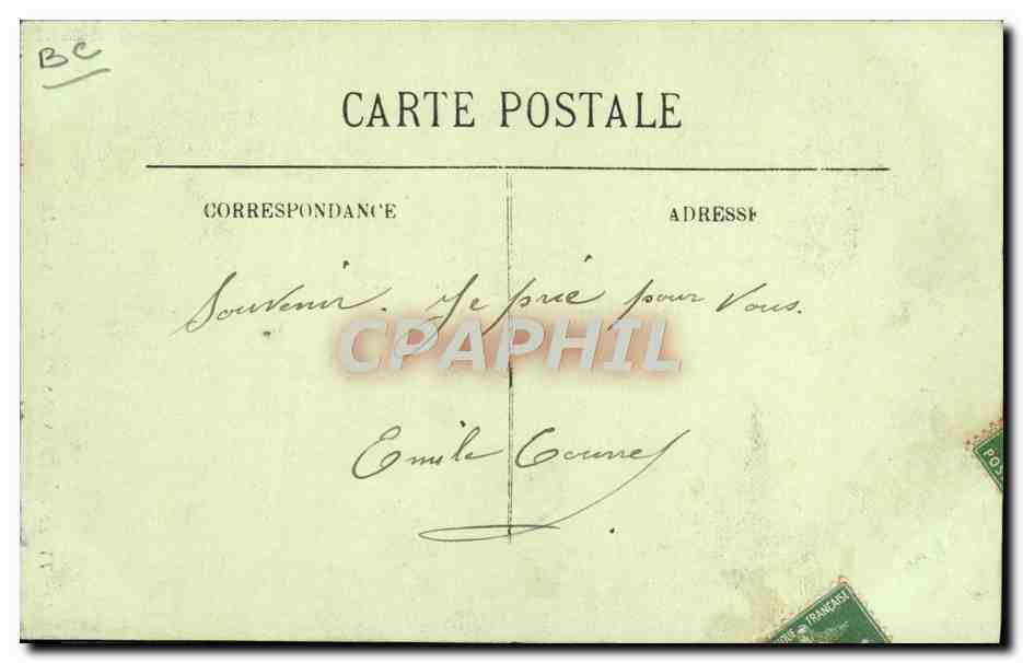 CPA Folklore Types de paysans pyrenees Mule  — Verso
