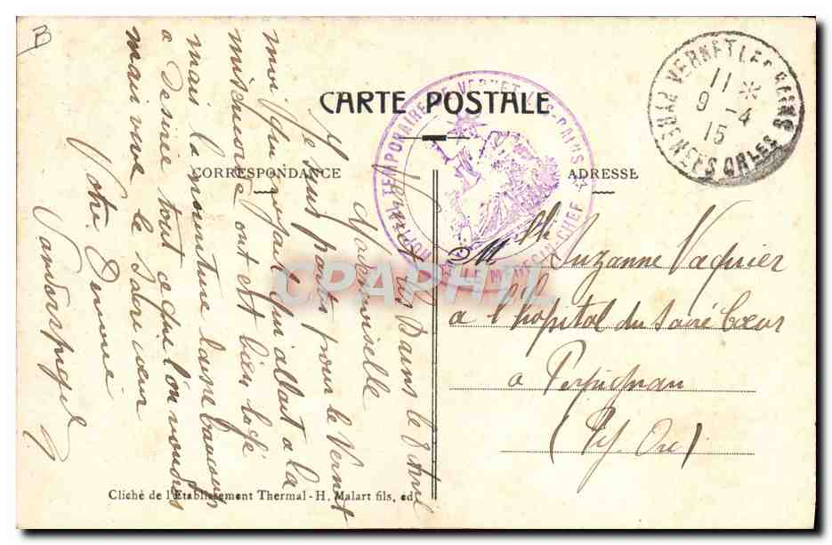 CPA Folklore Vernet les Bains Types de Catalanes  — Verso