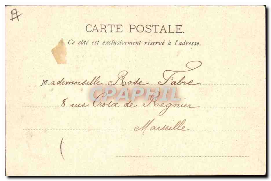 CPA Folklore Les Biarneses Un poete bearnais  — Verso