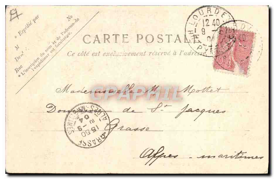 CPA Marche aux bestiaux Vaches  — Rückseite