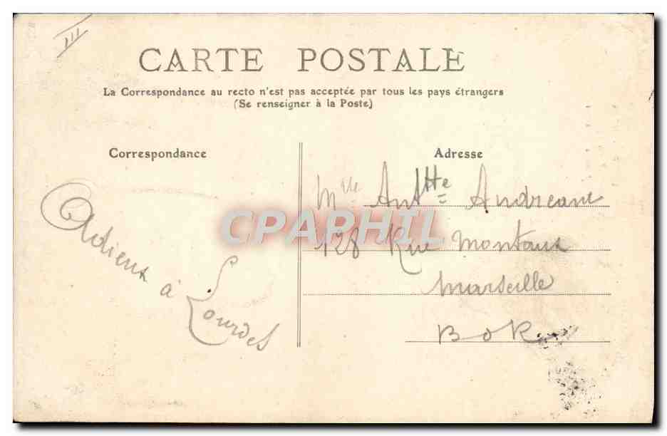 CPA Folklore Pyrenees Costumes Ossalois Femmes — Verso