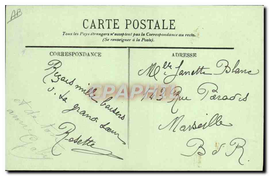 CPA Folklore Pyrenees Montagnards  — Verso