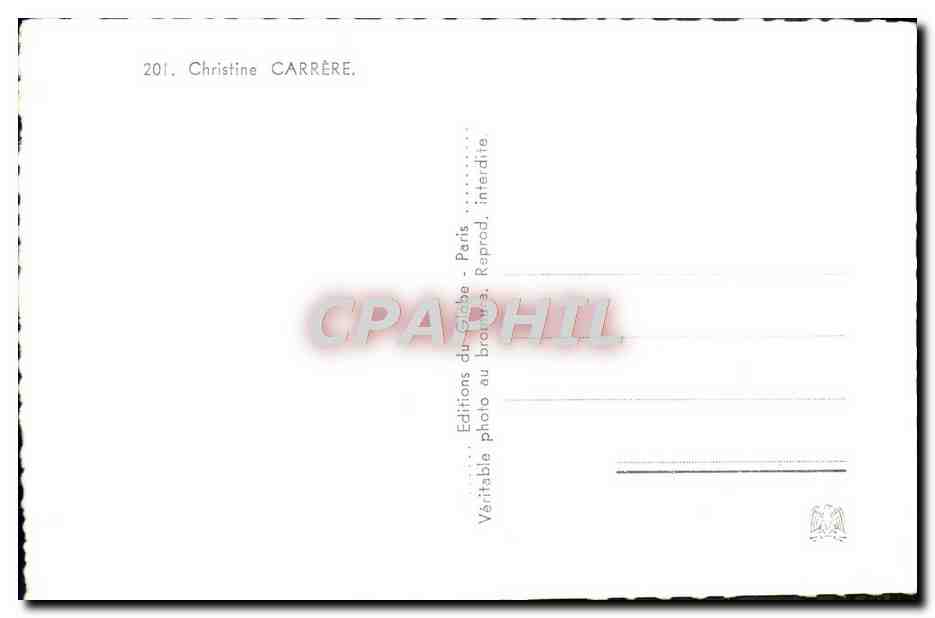 CPM Cinema Christine Carrere Carere  — Rückseite