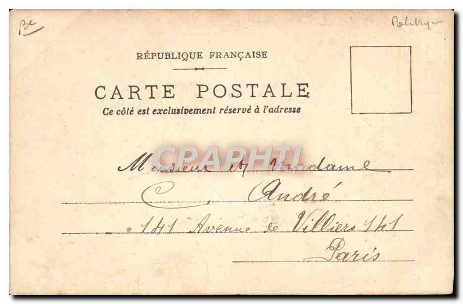 CPA Le cercle de la vie Fallieres Velo Cycle — Rückseite