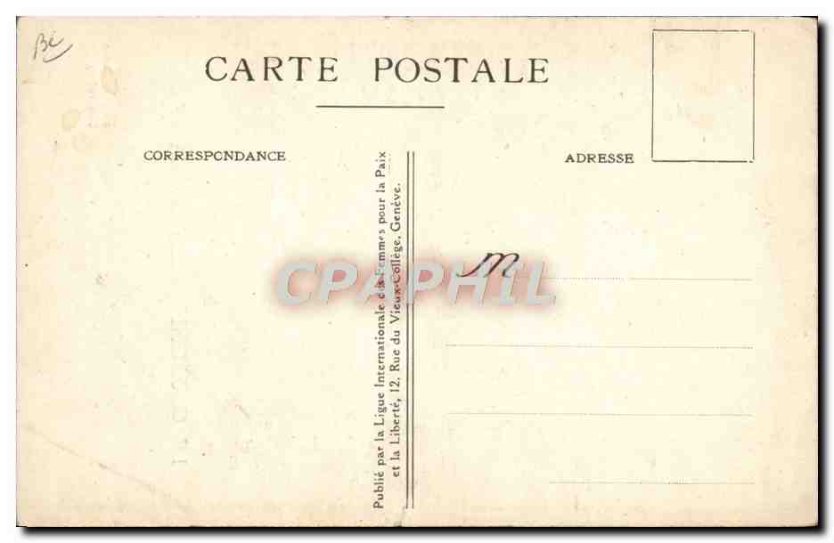 CPA Le couronnement de la paix Daumier — Rückseite
