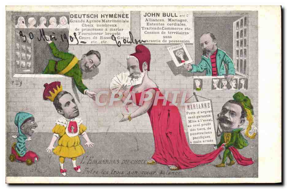 CPA John Bull Marianne L'embarras du choix