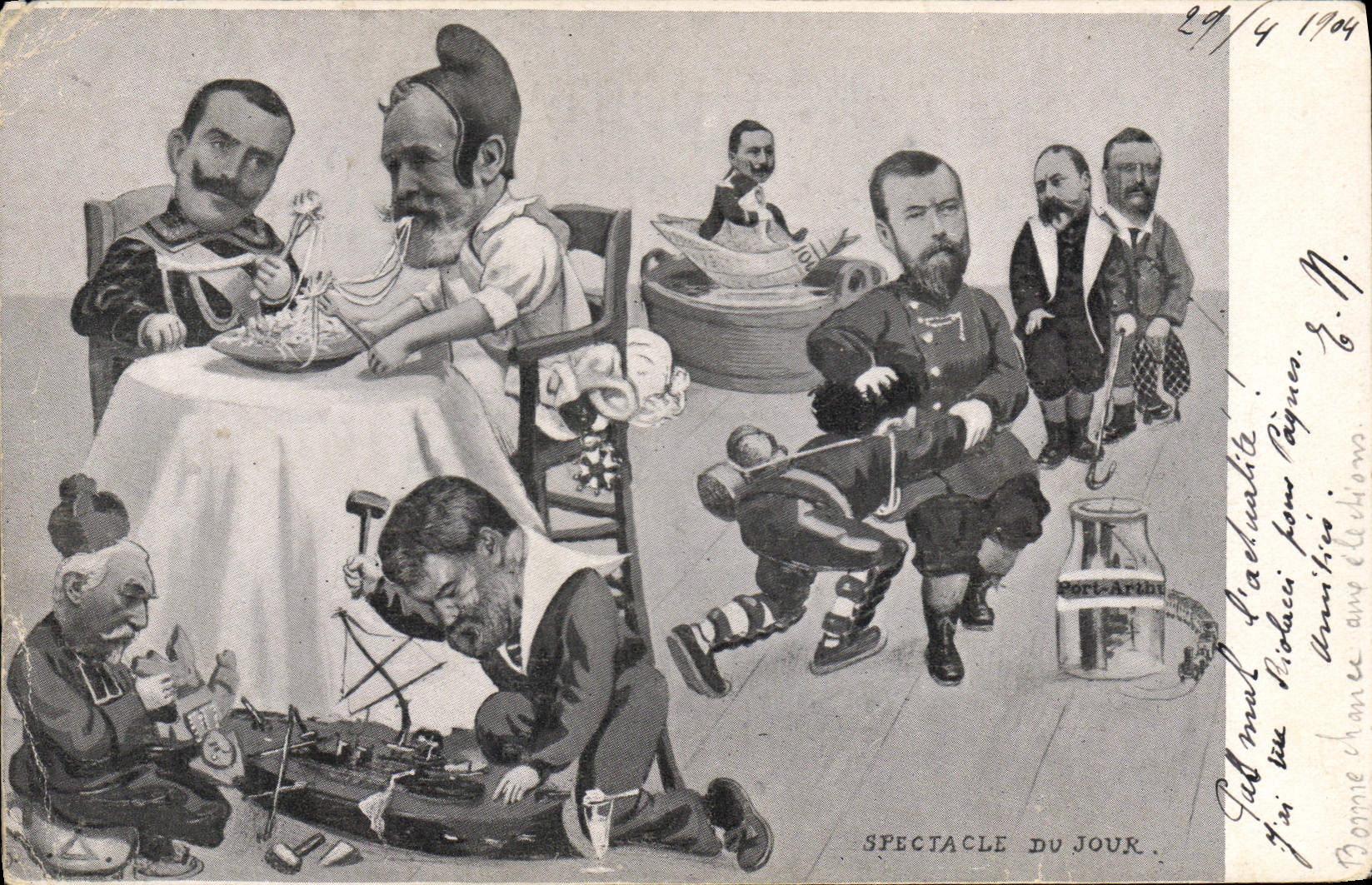 Spectacle du Jouk — Caricatures politiques — Éditeur non identifié