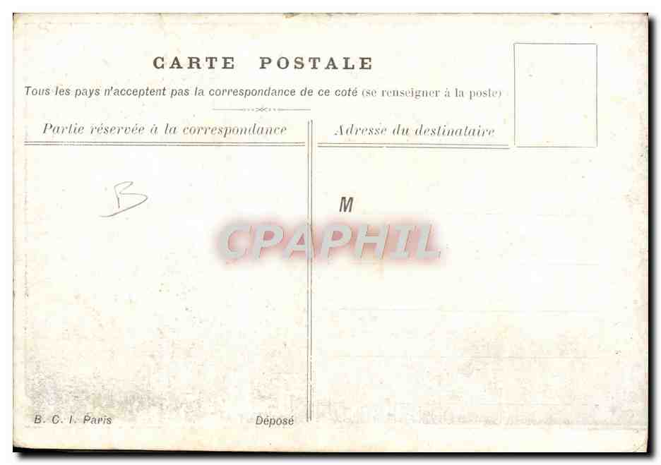 CPA Don Quichotte a Paris Ane Mule Alphonse XIII — Rückseite