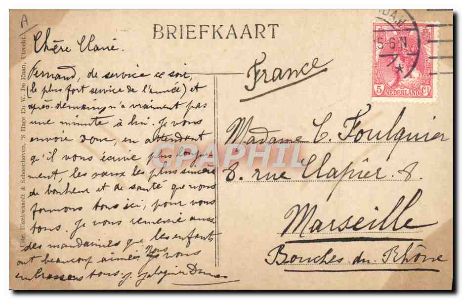 Prinses Juliana — Photo de la princesse Juliana — Foto-Guyot (ORAL) — Verso