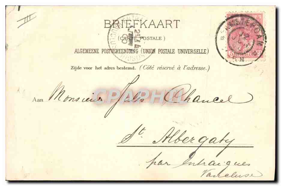 CPA Hymne National Reine des Pays Pas — Reverso