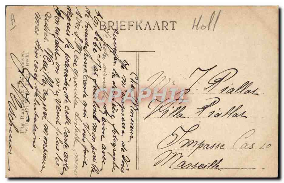 Koningin Wilhelmina met het Prinsesje — éditeur Uitg. Blanckaert & Zn. (Holl.) — Reverso
