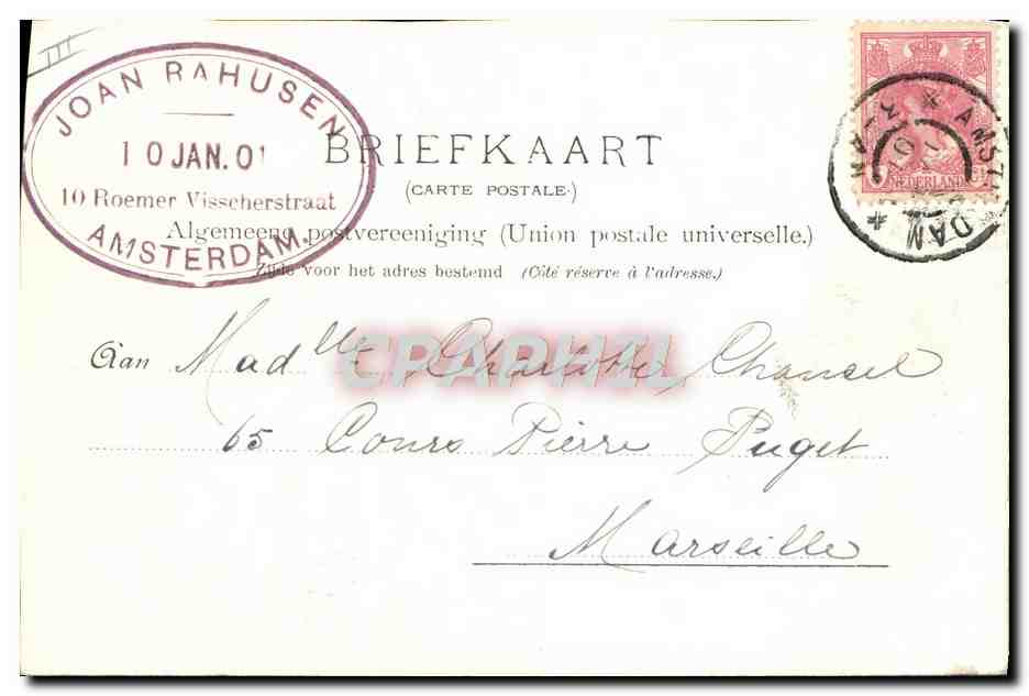 CPA koningin Wilhelmina en hertog Hendrik — Reverso