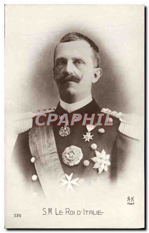 S.M. Le Roi d'Italie — portrait officiel — A.N. Paris, n° 526