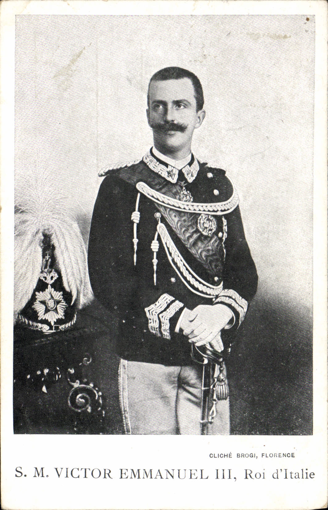 S.M. Victor Emmanuel III, Roi d'Italie — cliché Brogi, Florence