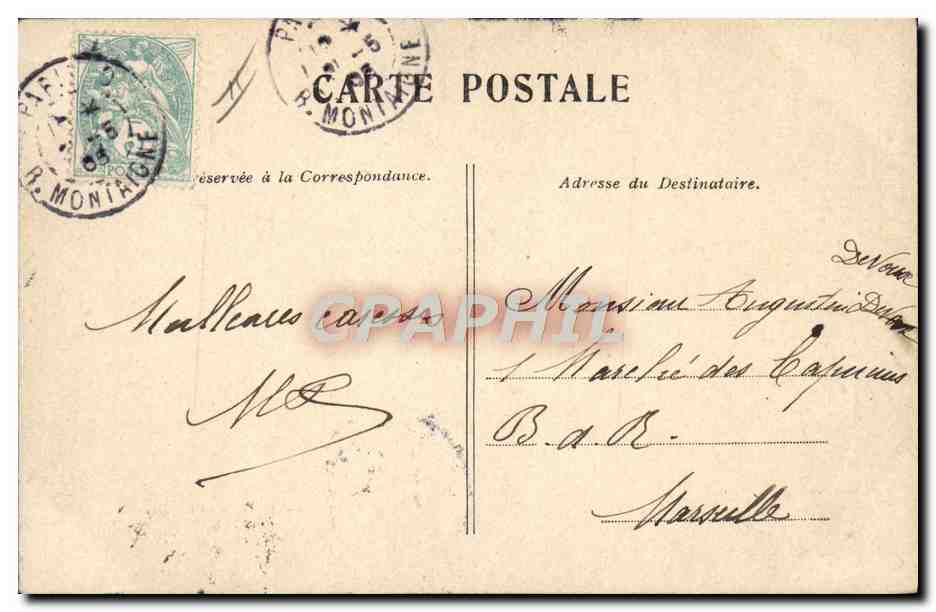 Fêtes Franco-Espagnoles — Paris, 30 Mai 1905 — Déposé — Reverso
